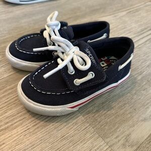 Toddler Sperry Navy Blue Boat Shoes